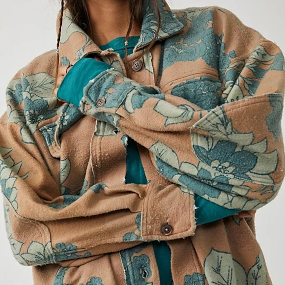 Free People Oversized Ruby Shirt Jacket Size M - Picture 5 of 13